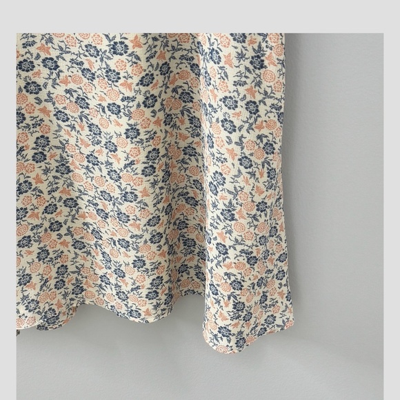 Urban Outfitters UO Mini Dress Spring Shower Chiffon Floral Butterfly Print Sz L - Picture 8 of 15